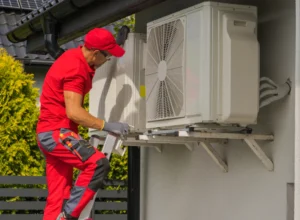 technician doing maintenance